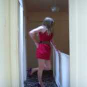 fav red mini dress--been taken lots in it...