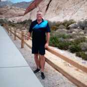 Hiking at red rock