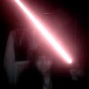 no thats not a filter my room was super dark and i couldnt get the lighting right... lightsaber was 