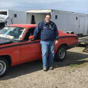 My drag car and me getting set to do some racing.