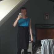 Me in a nice dress and tights 