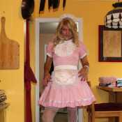 pink maid dress