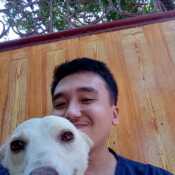 With my dog :)))