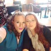 Out and about with my sister again