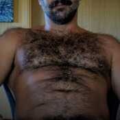 Hairy stud eager to please you both