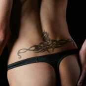 Tattoo and thong