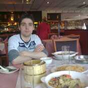 me enjoying a chinnese not looking my best