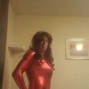In my skintight suit