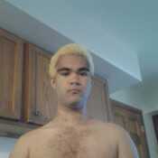 Bleached hair.