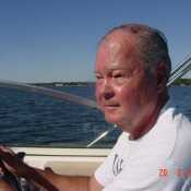 On my boat about six years ago.