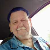 Dirty old man with blue hair