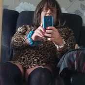 Leopard skin dress today...