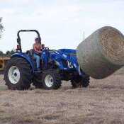 Me on my tractor moving hay.