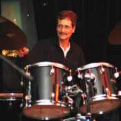 Piri playing drums