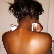 Her back...