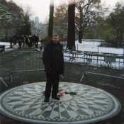Imagine mosaique in Strawberry Fields, Central Park, New York