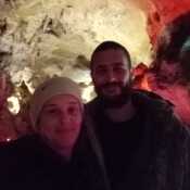 Me and my husband in the Tennessee caverns