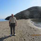 On a beach in Mazarron