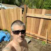 Installing my new fence.