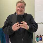 Stunning bathroom picture. Not George Clooney.