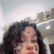 Hello Kitty on my face hahah