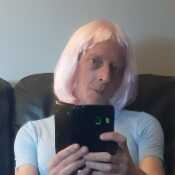 me with my pink wig 