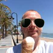 Do you like my fake sunglasses? Would you like a suck on my ice cream anyone?