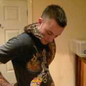 me and one of my snakes