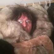 Huge fur parka