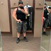 Lost a lot of weight for that pic those shorts were tight on me before