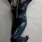 Leather cat suit - domina look