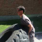 Lifting a tire