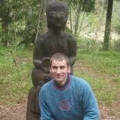 Me with mystic statue