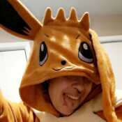 I love Pokémon! This is my eevee onesie!