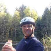 That's me mr happy on a bike ride