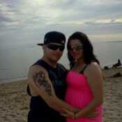 Me and my fiance at the beach