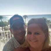 In Panama City Beach  just before Christmas 