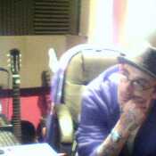 in da studio at work at my place
