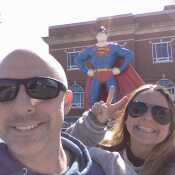 Superman Supersized in Metropolis,IL.