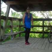 Mountian Biking, Pavilion on the Comet Trail in Conrad, Iowa, United States, Memorial Day 2015