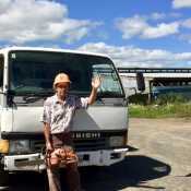 On the job… 7 x 10 hour days, tonnes of logs from Te Akau to Horotiu
