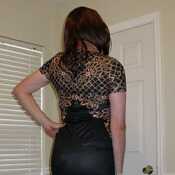 Black and Gold Dress Pose