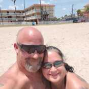 On the beach in Corpus