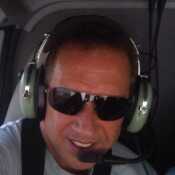 Flying high over the grand canyon.