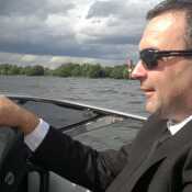 cruising in speed boat. All because the lady loves milk tray