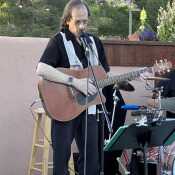 Performing my original rock n roll with my 5 piece band this last summer in Sedona, Arizona!