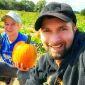 Just out there picking pumpkins lol