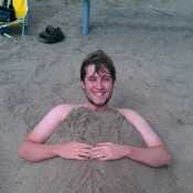 buried myself in the sand