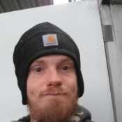 Me at work....  In the cold lol